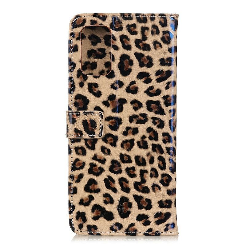 Folio Deksel Til Samsung Galaxy A71 Leopard