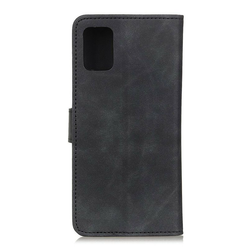 Folio Deksel Til Samsung Galaxy A71 Matt Vintage Skinneffekt Khazneh