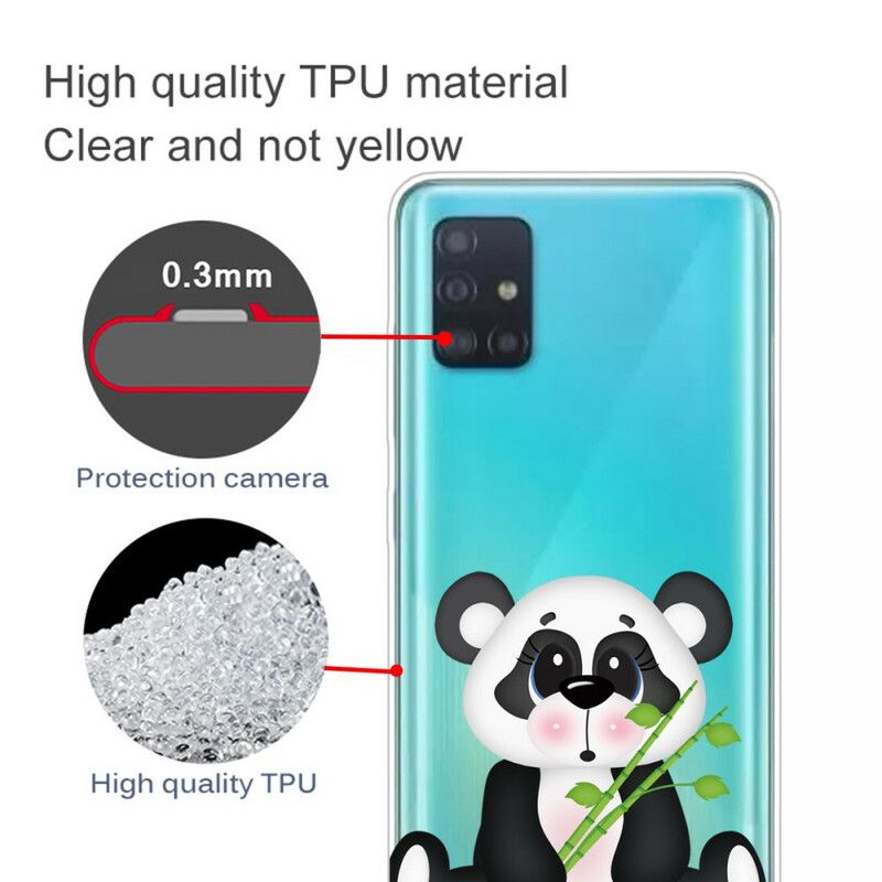 Mobildeksel Til Samsung Galaxy A71 Transparent Trist Panda