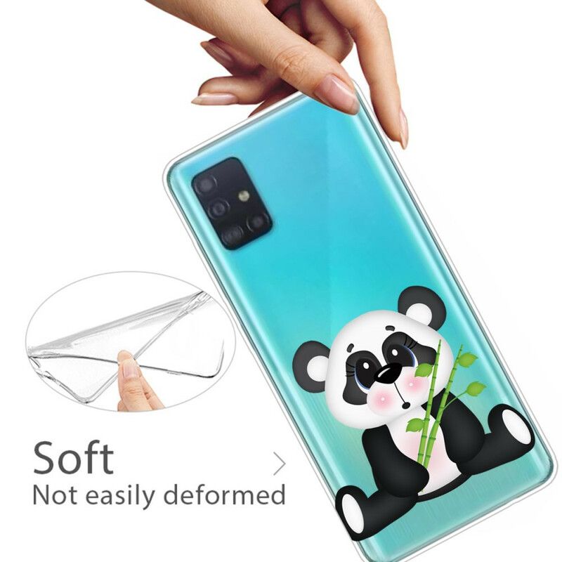 Mobildeksel Til Samsung Galaxy A71 Transparent Trist Panda