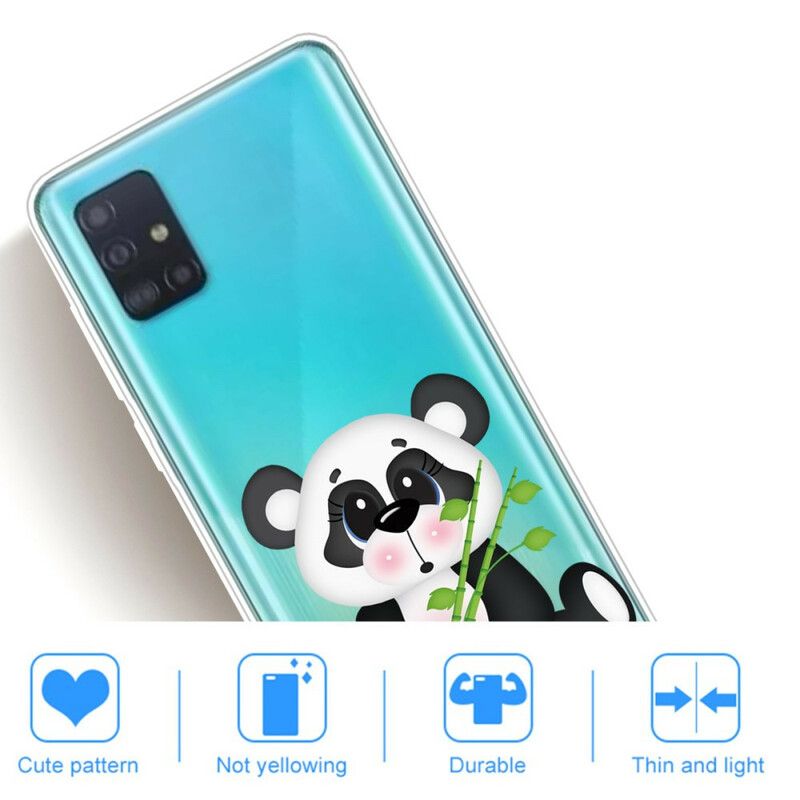 Mobildeksel Til Samsung Galaxy A71 Transparent Trist Panda