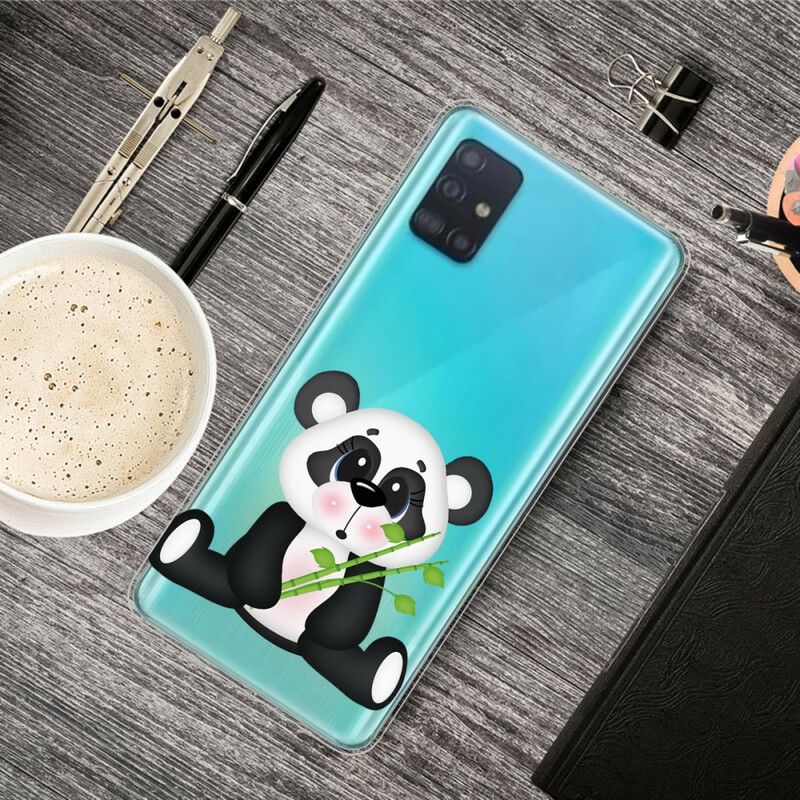 Mobildeksel Til Samsung Galaxy A71 Transparent Trist Panda