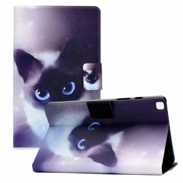 Folio Deksel Til Samsung Galaxy Tab A7 Lite Blue Eyes Cat