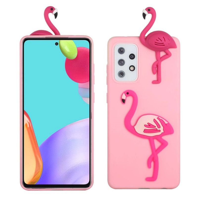 Deksel Til Samsung Galaxy A53 5G Flamingo 3d