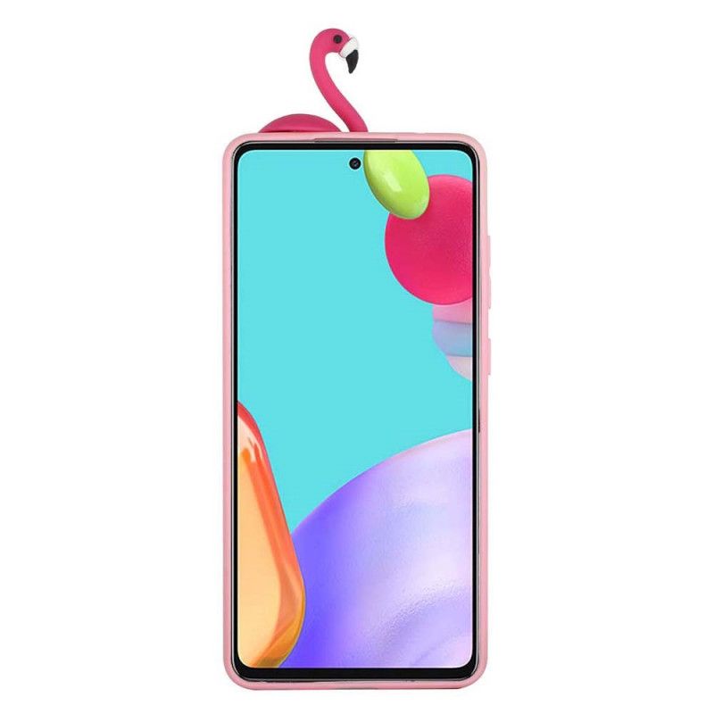 Deksel Til Samsung Galaxy A53 5G Flamingo 3d