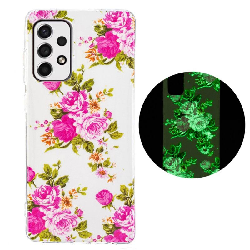 Deksel Til Samsung Galaxy A53 5G Fluorescerende Liberty-blomster