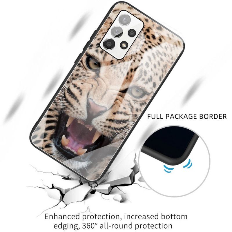 Deksel Til Samsung Galaxy A53 5G Leopard Herdet Glass