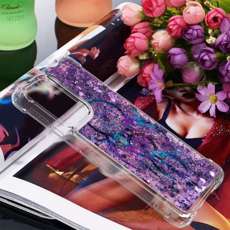 Deksel Til Samsung Galaxy A53 5G Med Snor Med Paljetter Drawstring Dreamcatcher