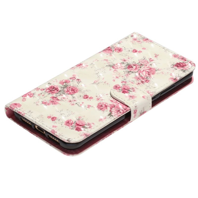 Folio Deksel Til Samsung Galaxy A53 5G Med Kjede Liberty Strap Blomster