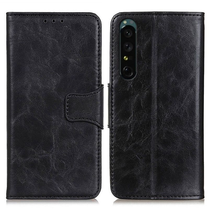 Folio Deksel Til Sony Xperia 1 IV Vintage Splitt Splitt Leather