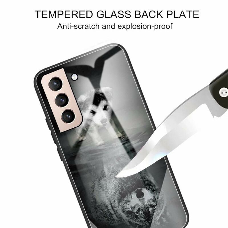Deksel Til Samsung Galaxy S21 FE Herdet Glass For Valpdrøm