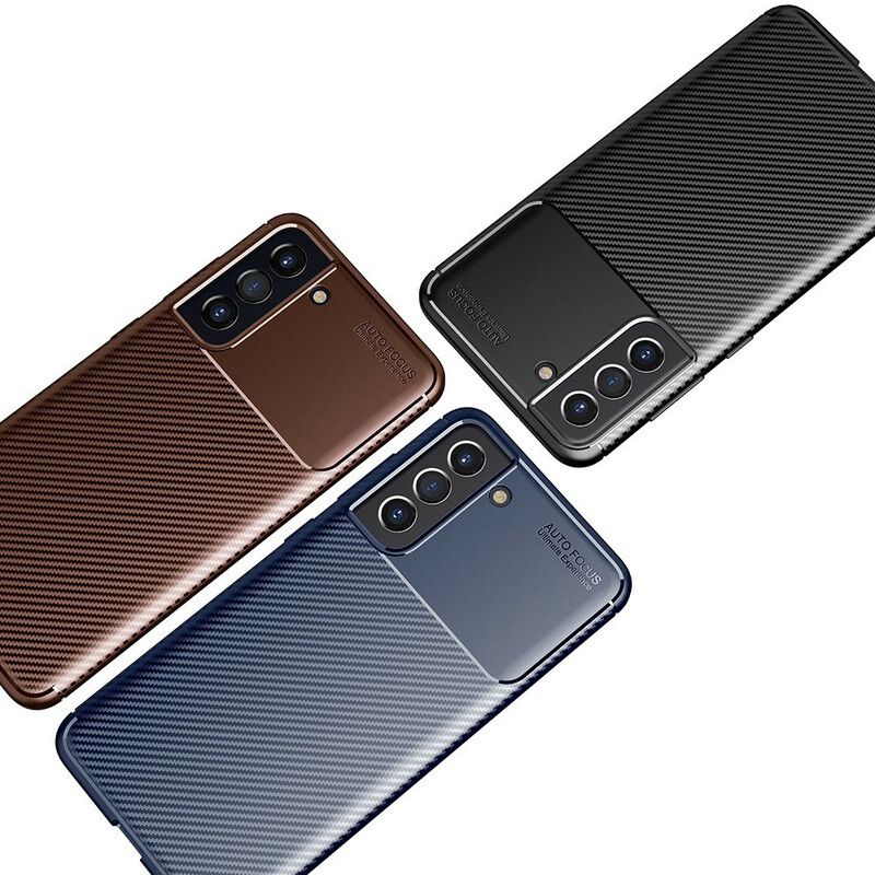 Deksel Til Samsung Galaxy S21 FE Karbonfibertekstur Fleksibel