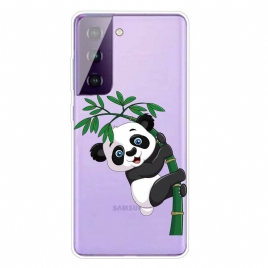 Deksel Til Samsung Galaxy S21 FE Panda På Bambus