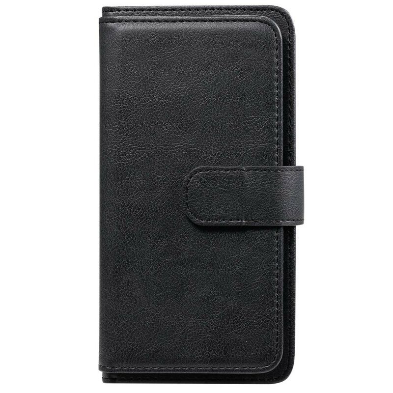 Folio Deksel Til Samsung Galaxy S21 FE Faux Leather 10 Kortholder