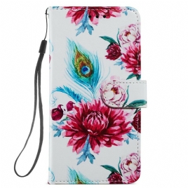 Folio Deksel Til Samsung Galaxy S21 FE Intense Blomster