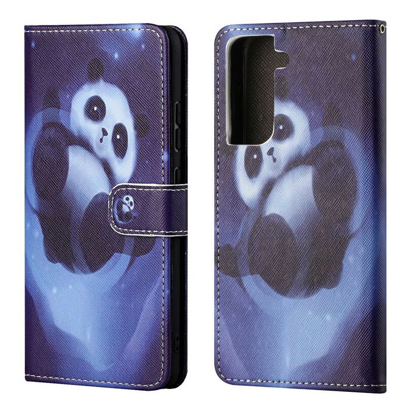 Folio Deksel Til Samsung Galaxy S21 FE Panda Space