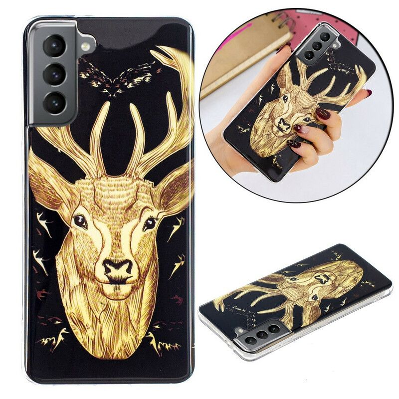 Mobildeksel Til Samsung Galaxy S21 FE Fluorescerende Majestic Stag