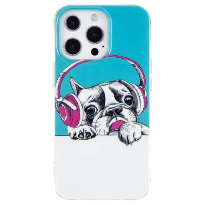 Mobildeksel Til iPhone 15 Pro Max Fluorescerende Hund