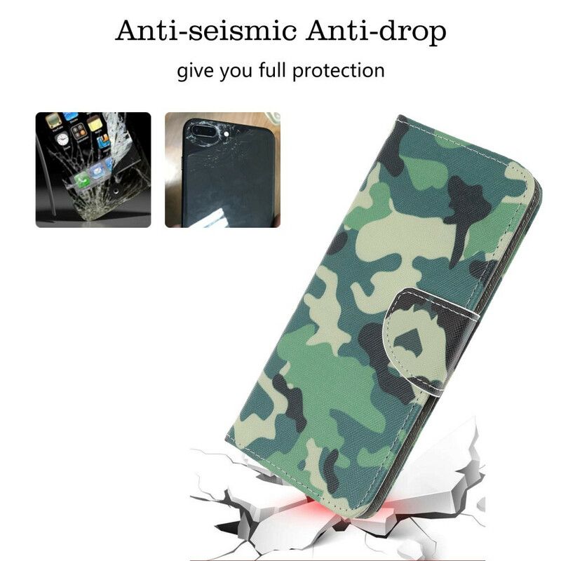 Lærdeksel Til Samsung Galaxy A51 5G Militær Kamuflasje