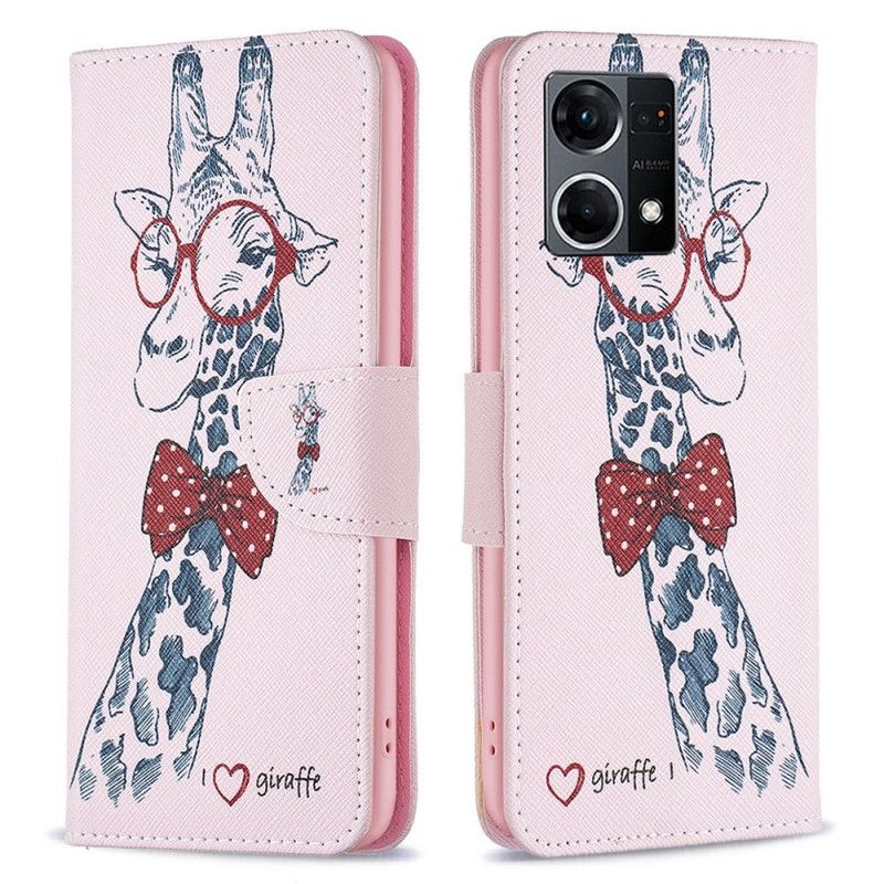 Folio Deksel Til Oppo Reno 7 Intelli Giraffe