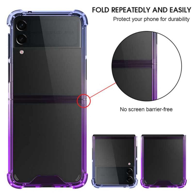 Deksel Til Samsung Galaxy Z Flip 3 5G Folio Deksel Gradient Farge