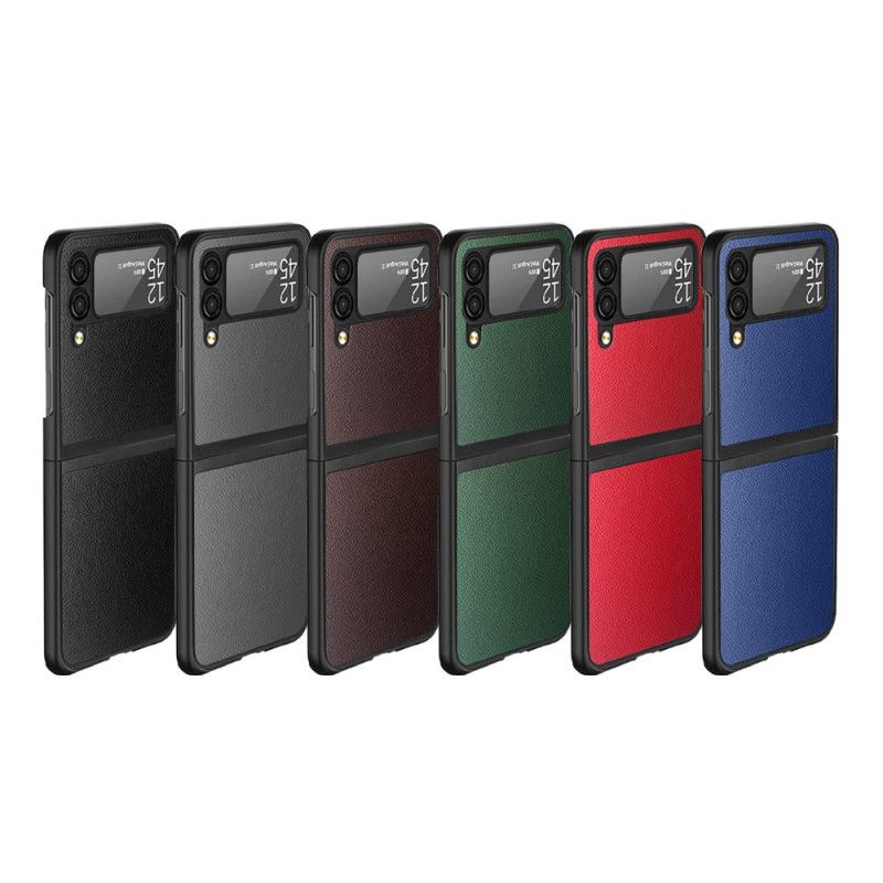 Deksel Til Samsung Galaxy Z Flip 3 5G Folio Deksel Litchi Leather Style 2 Stk