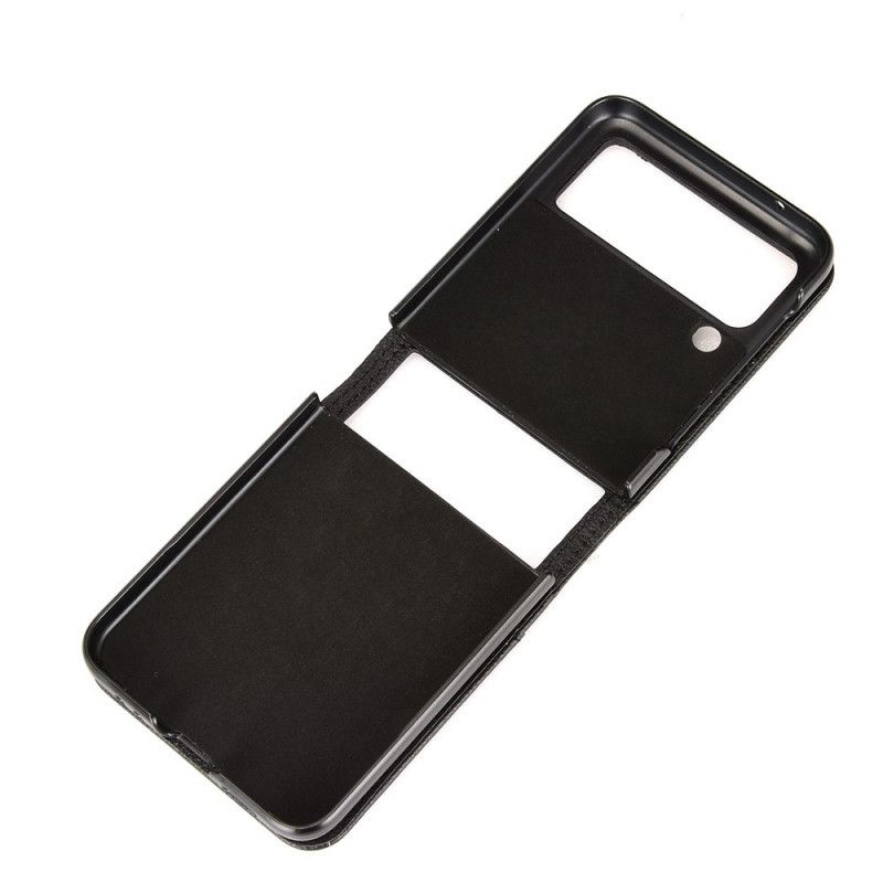 Deksel Til Samsung Galaxy Z Flip 3 5G Folio Deksel Litchi Leather Style Kortholder