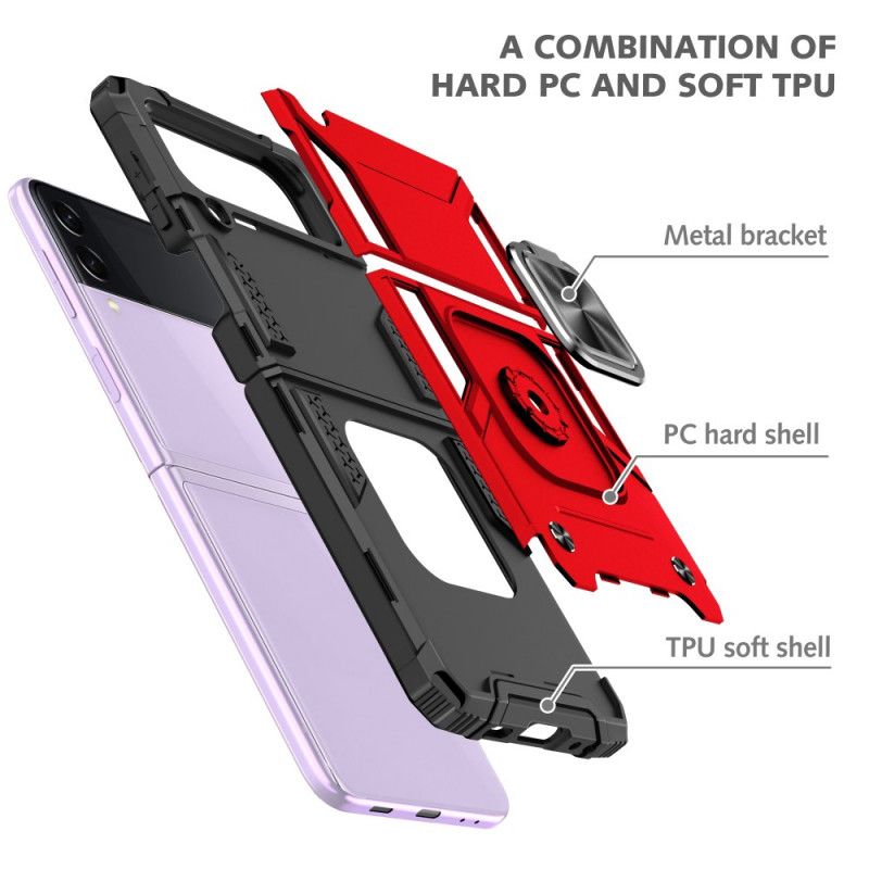 Deksel Til Samsung Galaxy Z Flip 3 5G Folio Deksel Motstandsdyktig Ring