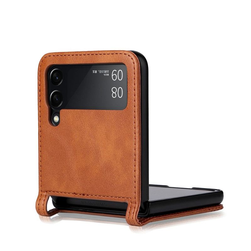 Mobildeksel Til Samsung Galaxy Z Flip 3 5G Folio Deksel Vintage Leather Style Card Holder