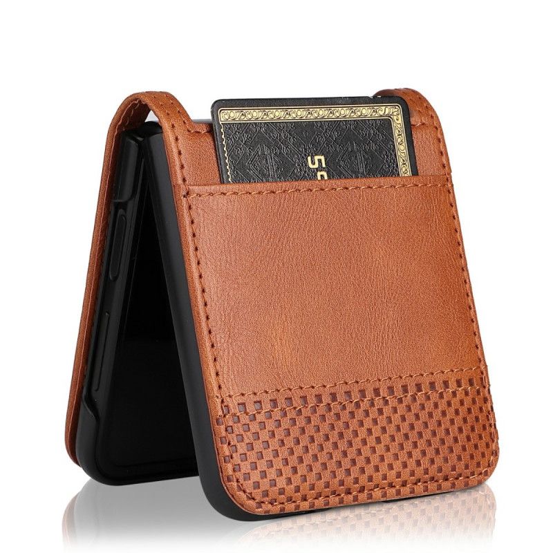 Mobildeksel Til Samsung Galaxy Z Flip 3 5G Folio Deksel Vintage Leather Style Card Holder