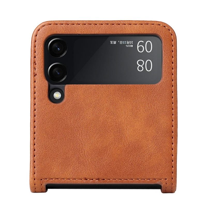 Mobildeksel Til Samsung Galaxy Z Flip 3 5G Folio Deksel Vintage Leather Style Card Holder