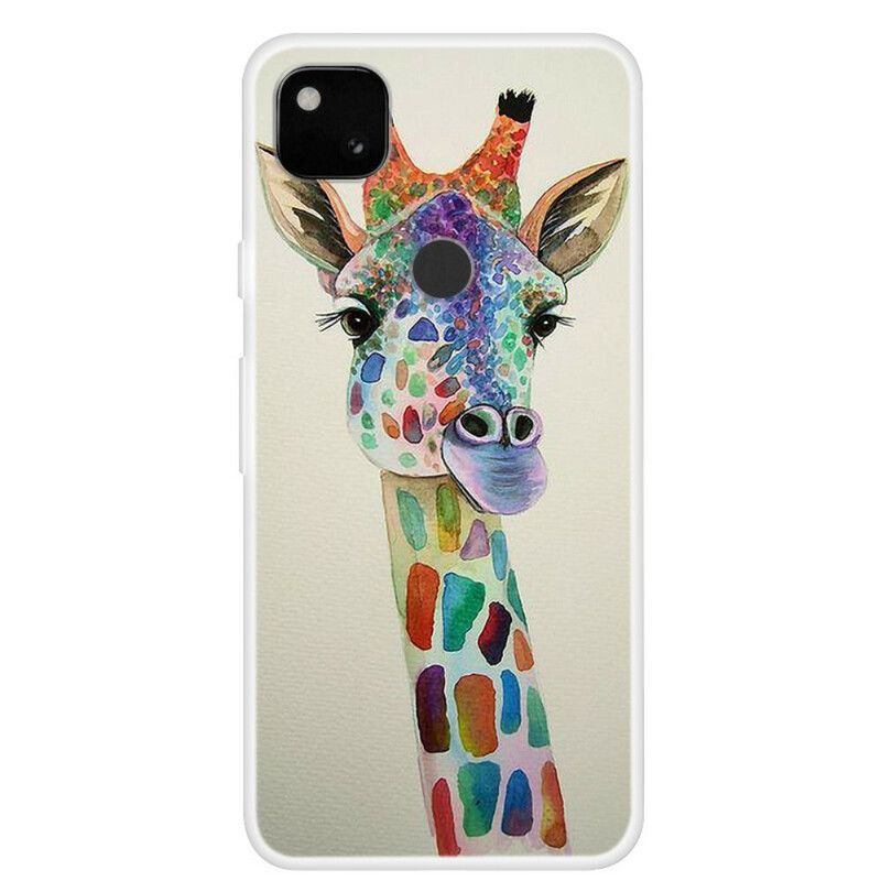 Deksel Til Google Pixel 4a Fargerik Giraff