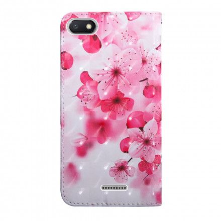 Folio Deksel Til Xiaomi Redmi 6A Rosa Blomster