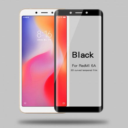 Xiaomi Redmi 6A Fargede Kanter Herdet Glass Skjermbeskytter