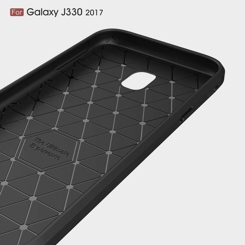 Mobildeksel Til Samsung Galaxy J3 2017 Børstet Karbonfiber