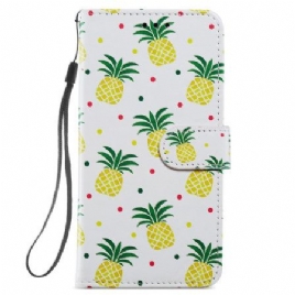 Folio Deksel Samsung Galaxy S24 5g Ananas Med Stropp