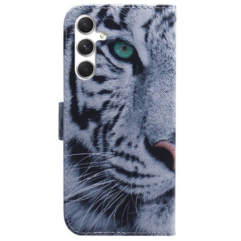 Folio Deksel Samsung Galaxy S24 5g Hvit Tiger