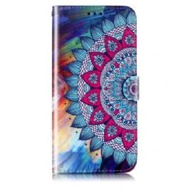 Folio Deksel Samsung Galaxy S24 5g Mandala Stroppmønster