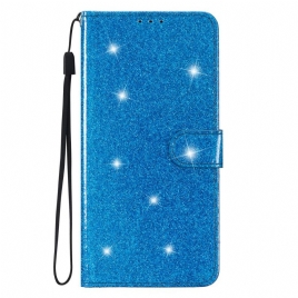 Folio Deksel Samsung Galaxy S24 5g Med Glitter