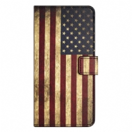 Folio Deksel Samsung Galaxy S24 5g Vintage Amerikansk Flagg