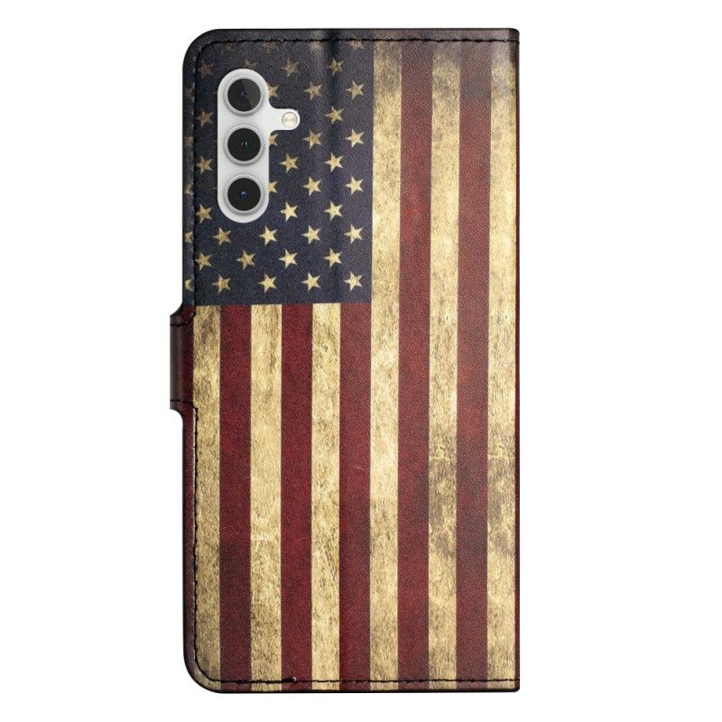 Folio Deksel Samsung Galaxy S24 5g Vintage Amerikansk Flagg