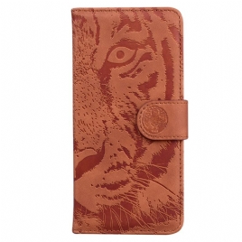 Folio Deksel Til Samsung Galaxy S24 5g Tiger Footprint