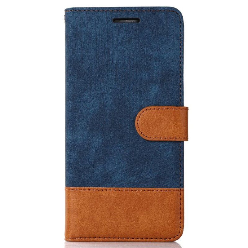 Folio Deksel Til Samsung Galaxy S23 5G Bicolor Skin-touch