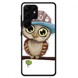 Deksel Til Samsung Galaxy S23 Ultra 5G Bad Owl Herdet Glass