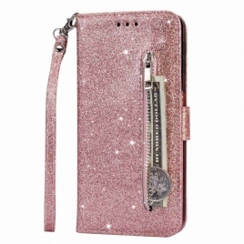 Folio Deksel Til Samsung Galaxy S23 Ultra 5G Glitter Myntpung