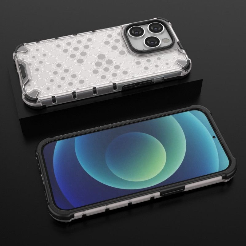 Deksel Til iPhone 14 Pro Max Med Snor Til Honeycomb Ledning