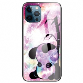 Deksel Til iPhone 14 Pro Max Panda Herdet Glass