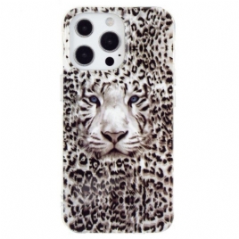 Deksel Til iPhone 15 Pro Fluorescerende Leopard