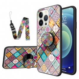 Deksel Til iPhone 15 Pro Patchwork