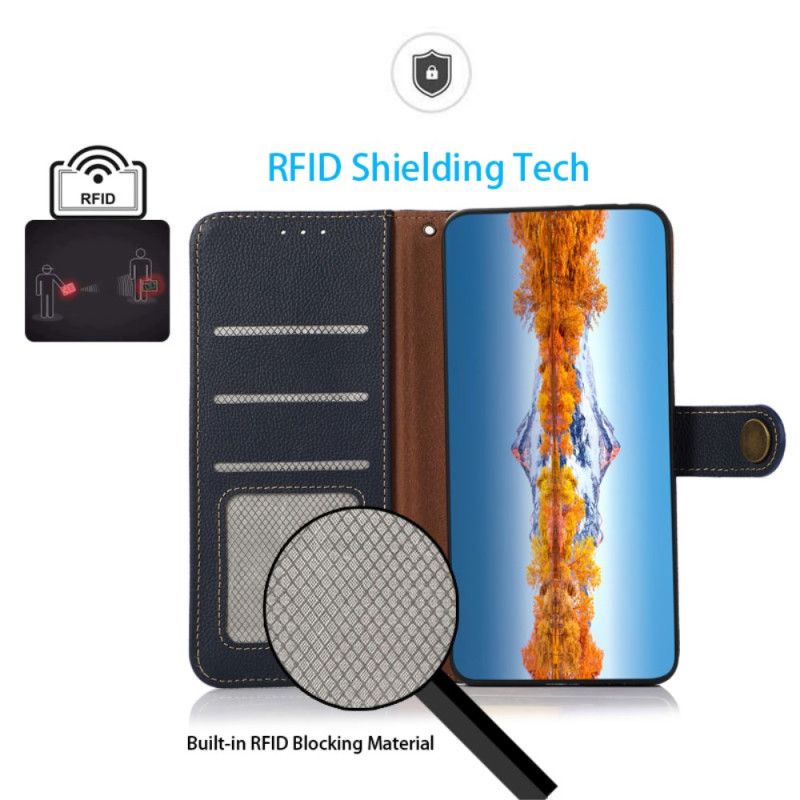 Lærdeksel Folio Deksel Google Pixel 9 Pro Mobildeksel Vintage Style Rfid-blokkering Khazneh